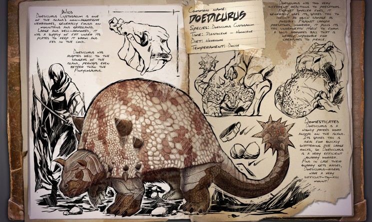 ARK Survival Evolved Новые динозавры Doedicurus | Дедикурус | Броненосец ARK Survival Evolved