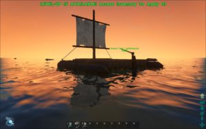Водный плот в игре ARK Survival Evolved