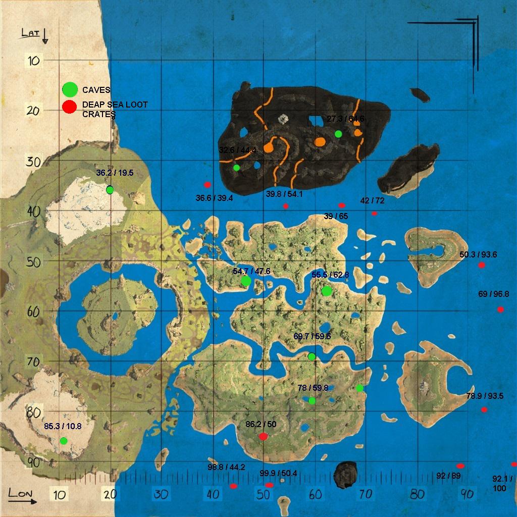 Crystal Isles Resource Map