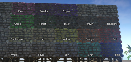ARK Survival Evolved ID список цветов для покраски Дино